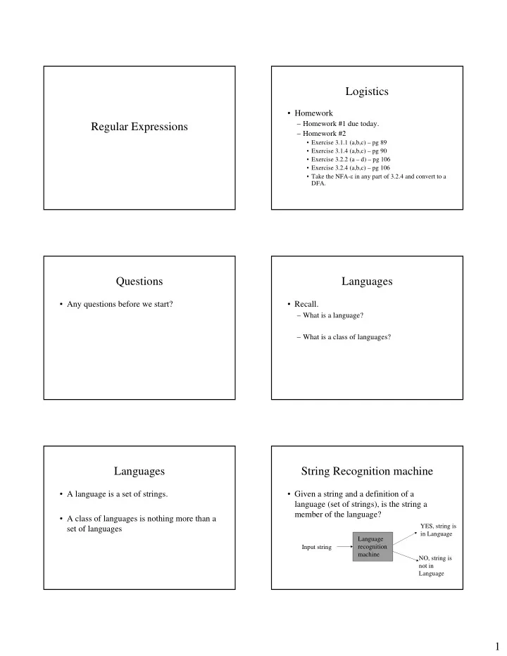 logistics