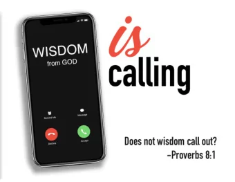 Proverbs 8  Wisdom calls to you like someone shouting; understanding raises her voice. 2 On the