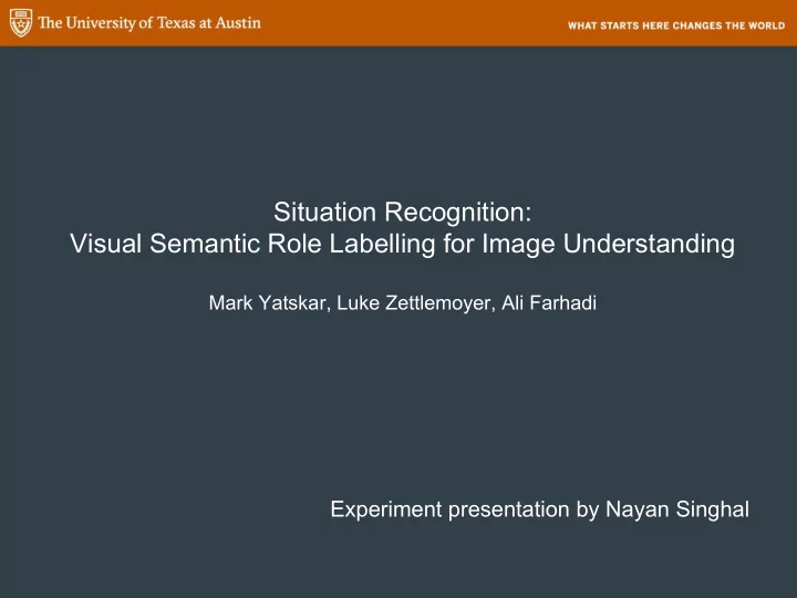 experiment presentation by nayan singhal motivation human