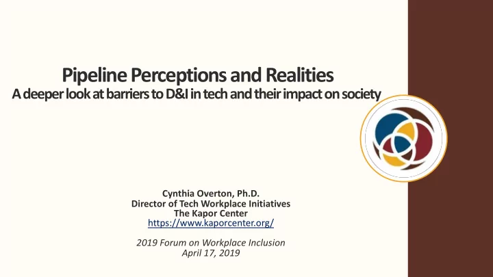 pipeline perceptions and realities