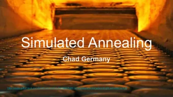 Simulated Annealing Chad Germany