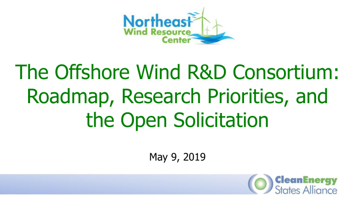 the offshore wind r d consortium