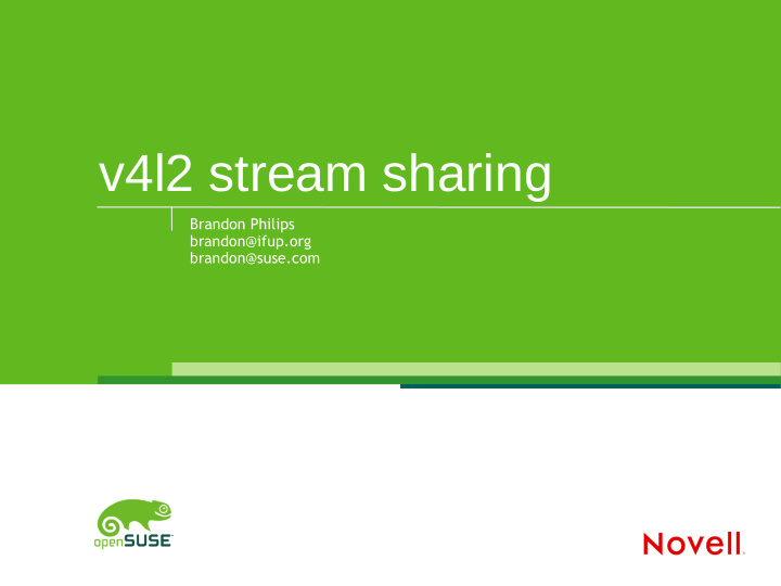 v4l2 stream sharing