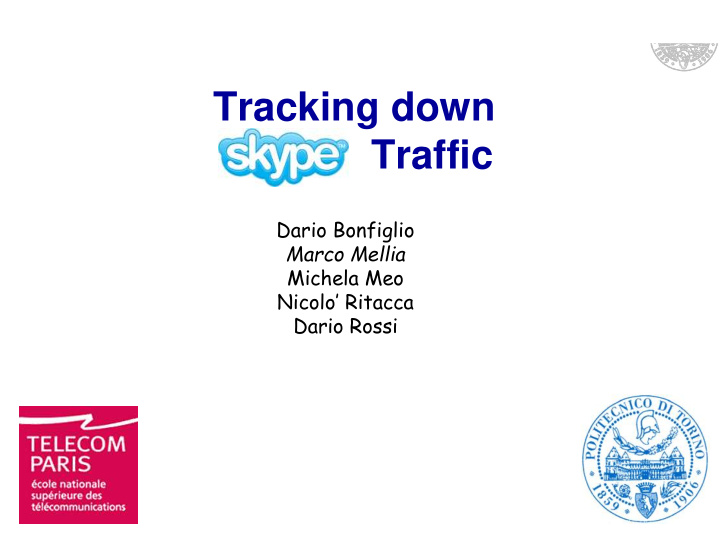 tracking down traffic
