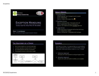 M OBILE C OMPUTING  Syntax Errors Violate language rules  program won't compile  Source: