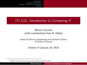 Review  Objectives:  1. Knowing the expectations regarding Java  2. Introducing basic concepts of