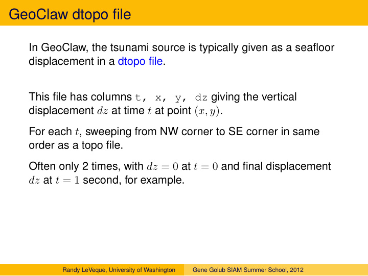 geoclaw dtopo file