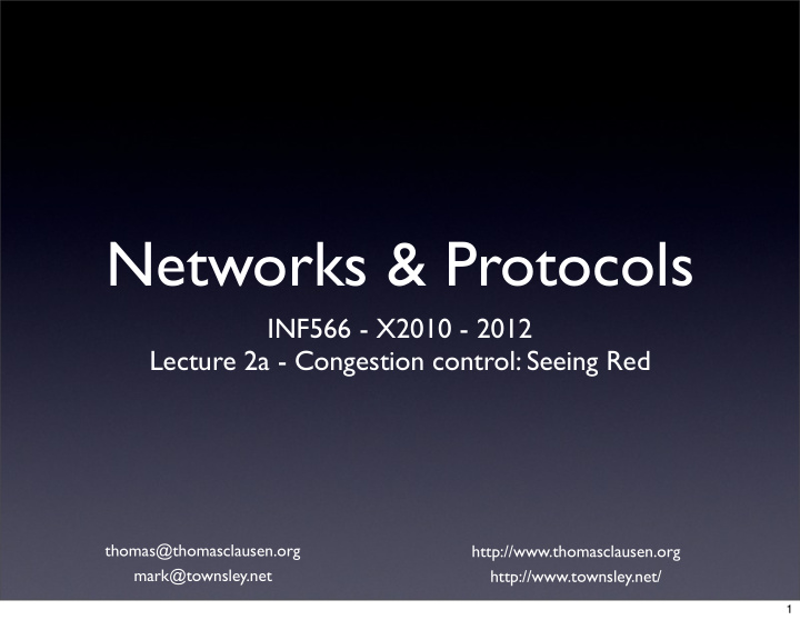 networks protocols