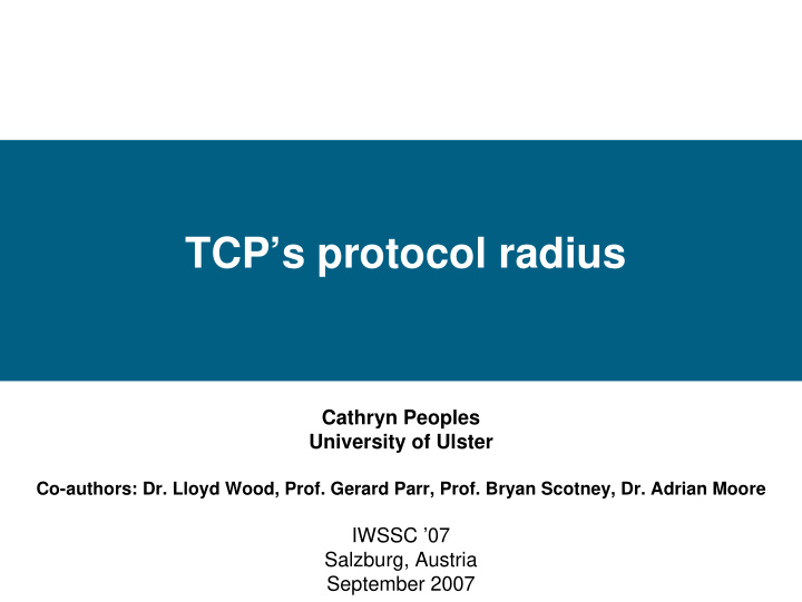 tcp s protocol radius