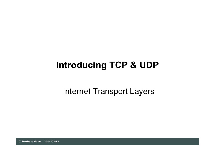 introducing tcp udp