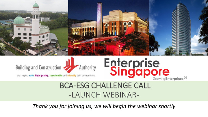 bca bca esg challenge call launch webinar