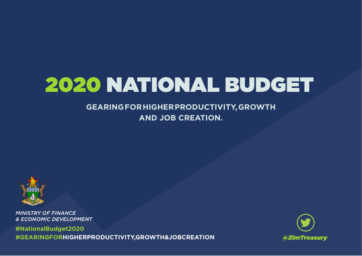 2020 national budget