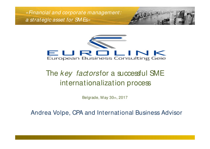 the eurolink network is represented by a group of legal