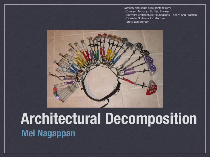 architectural decomposition
