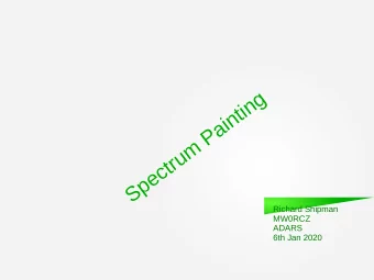 Spectrum Painting  Richard Shipman  MW0RCZ  ADARS  6th Jan 2020  Introduction  Introduction