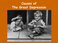 causes of the great depression the great depression is
