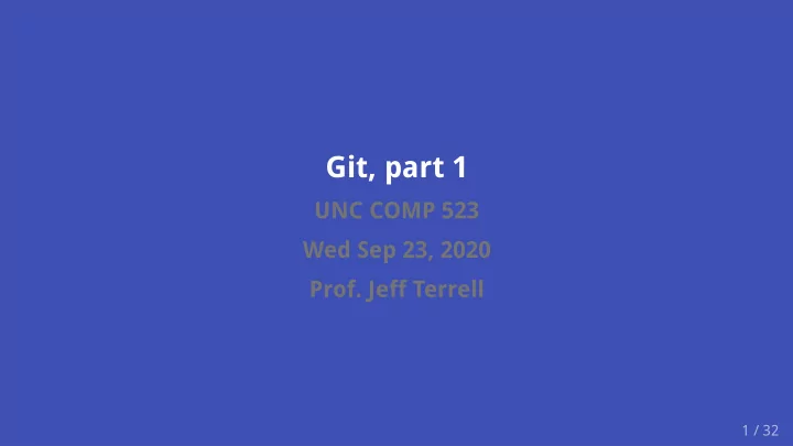 git part 1