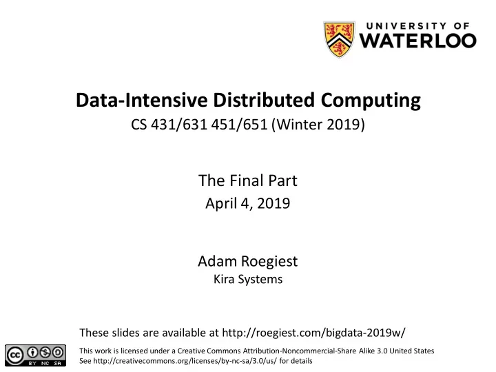 data intensive distributed computing