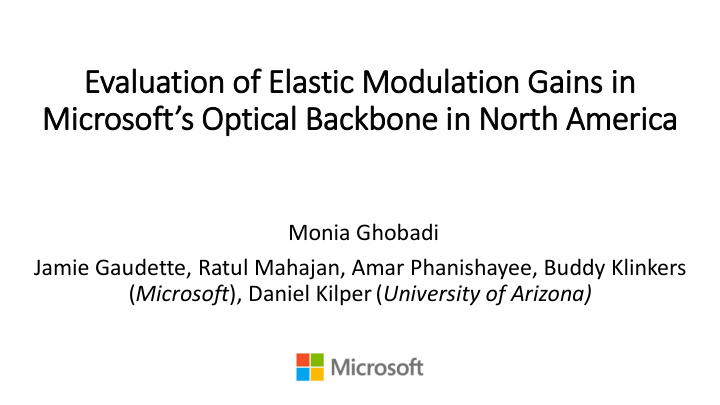 evaluatio ion of ela lasti tic modulation gain ins in in