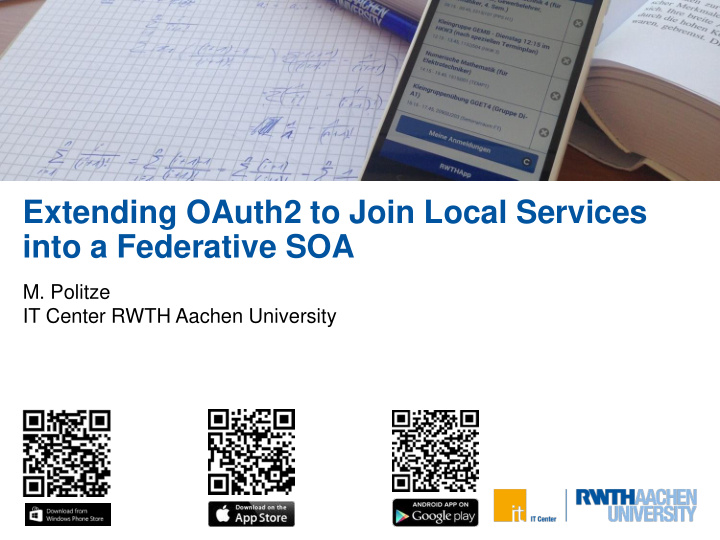 extending oauth2 to join local services into a federative