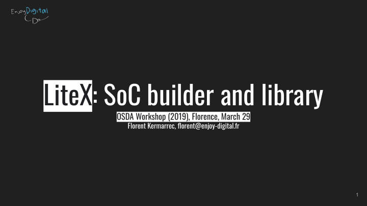 litex soc builder and library