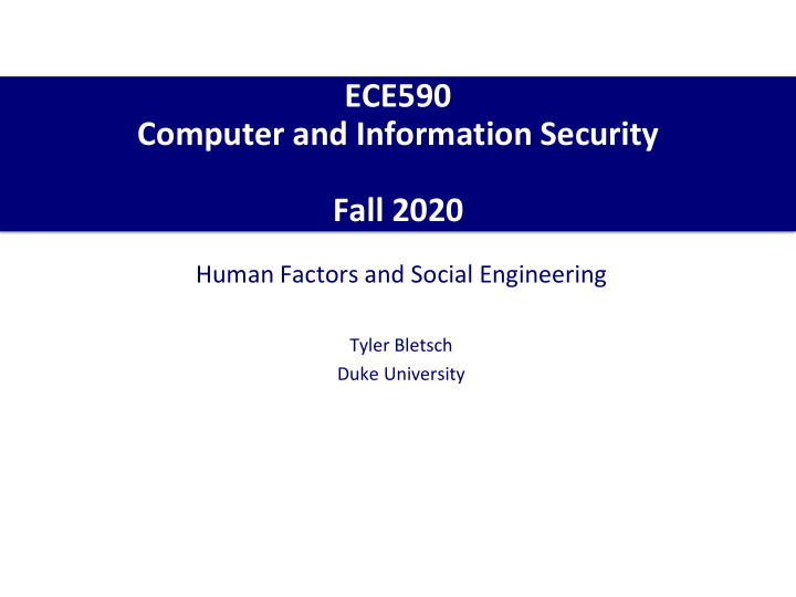 computer and information security