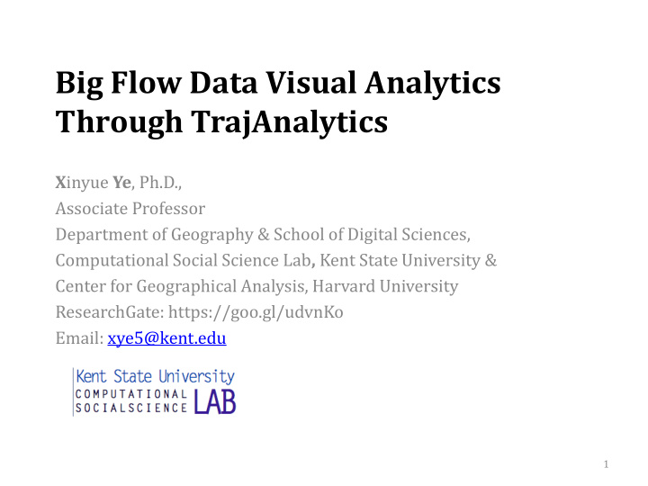 big flow data visual analytics