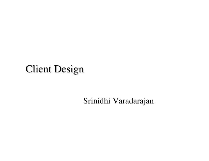 client design client design