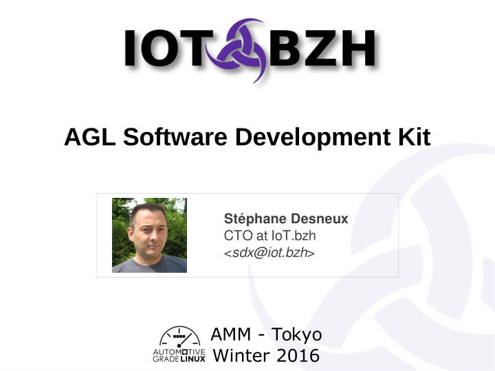 agl software development kit