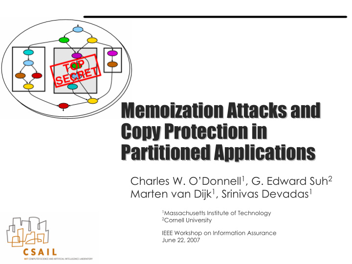 memoization attacks and memoization attacks and copy