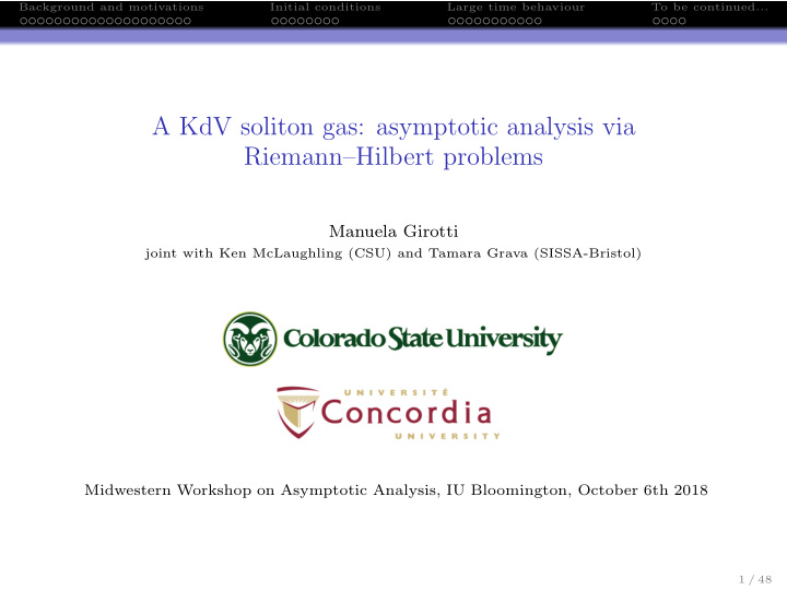 a kdv soliton gas asymptotic analysis via riemann hilbert