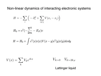 X  X   2 H = i +  (   1)  ( x i  x j )  i  j  1 V ( x ) =  ( x )