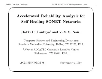 '  $  Hakki  Candan  Cank  a  y  a  A  CM  SIGCOMM'98/Septem  b  er  1998  1  Accelerated