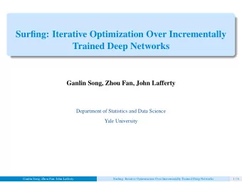 Surfing: Iterative Optimization Over Incrementally  Trained Deep Networks  Ganlin Song, Zhou Fan,
