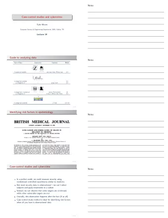 Case-control studies and cybercrime  Tyler Moore  Computer Science &amp; Engineering Department,