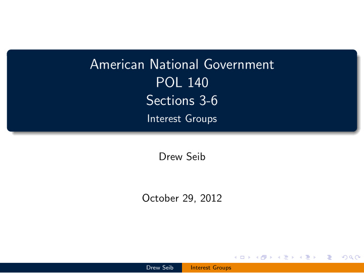 american national government pol 140 sections 3 6
