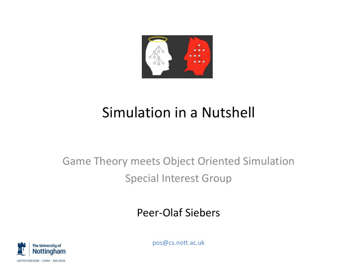 simulation in a nutshell