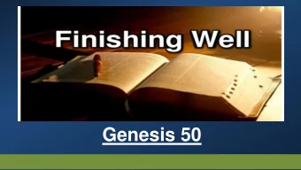 Genesis 50  1.   Seniors  2.   Running  3.   Horses  4.   Baseball  5.   Gymnastics  6.   Airplanes