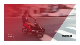 A&amp;D Forum  October 2017  Our Experience  Motivo Engineering:    California LLC, Privately