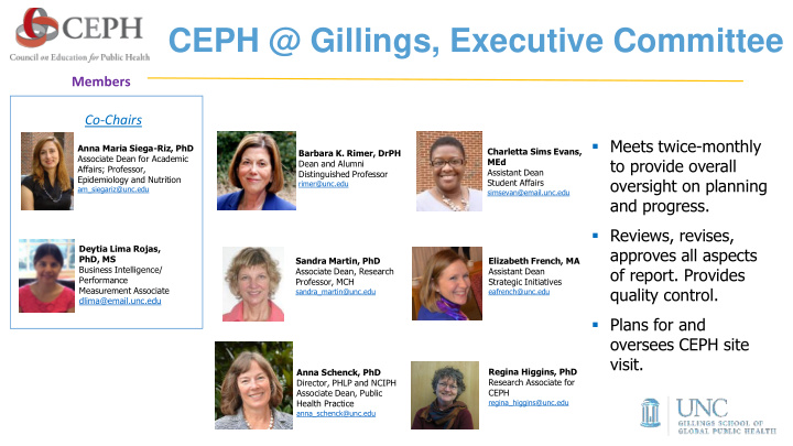 ceph gillings executive committee
