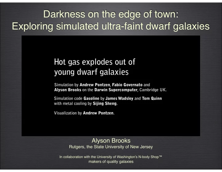 darkness on the edge of town exploring simulated ultra