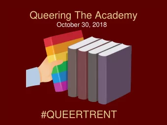 Queering The Academy  October 30, 2018  #QUEERTRENT  Anderson Cooper (1967 - )   American