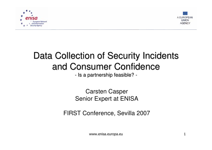 data collection of security incidents data collection of