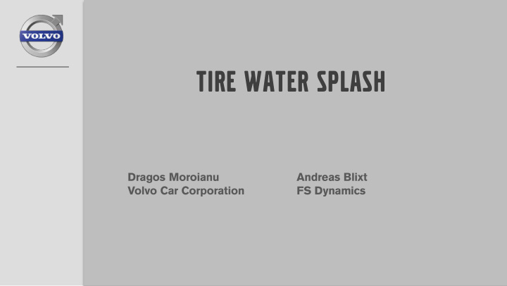 tire water splash