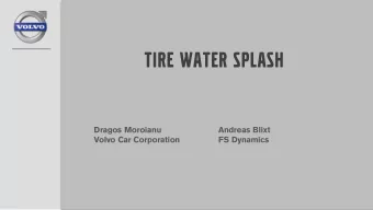 Tire Water Splash  Dragos Moroianu  Andreas Blixt  Volvo Car Corporation  FS Dynamics  Global