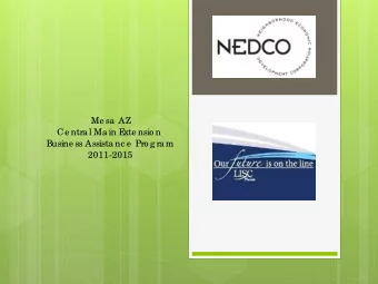 Pa rtne rs  Ce ntra l Ma in E  xte nsio n  E  ve nt  Sc he dule  E  nviro nme nta l Asse ssme nt