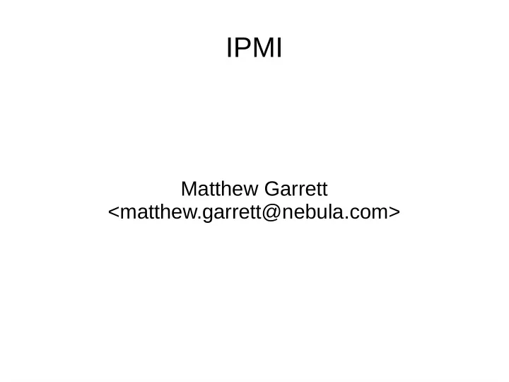 ipmi
