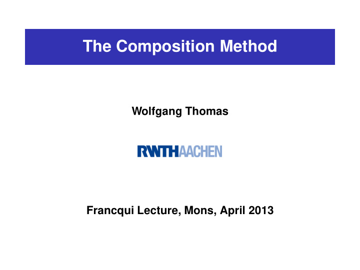 the composition method