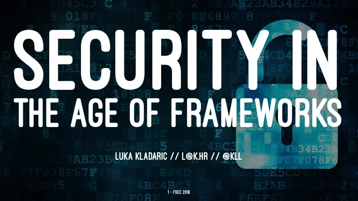 security in