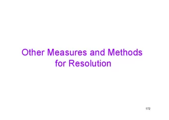 172  Plan 1.  Space Complexity in Resolution 2.  Space lower bounds for Random Formulas 3.